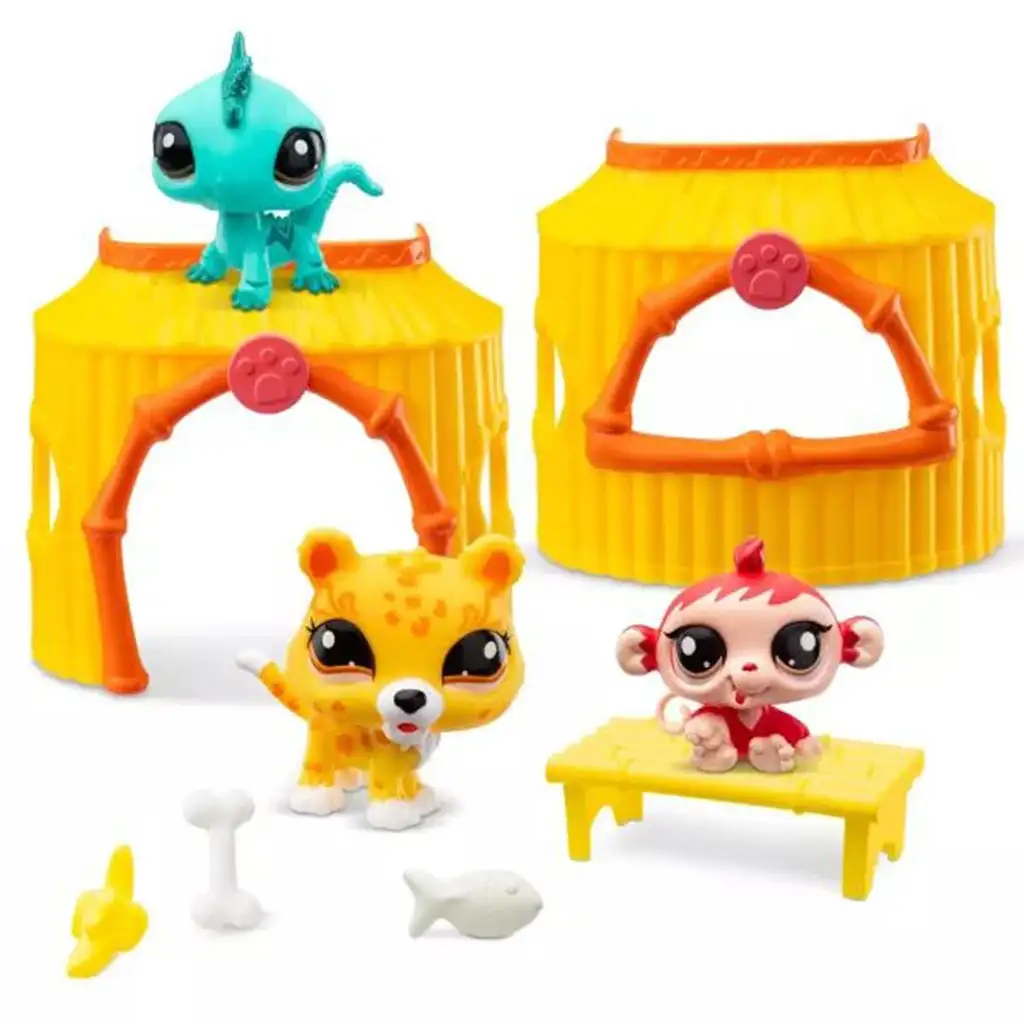Littlest Pet Shop: комплект с 3 фигурки от 1-ва серия - Джунгла изображение 2