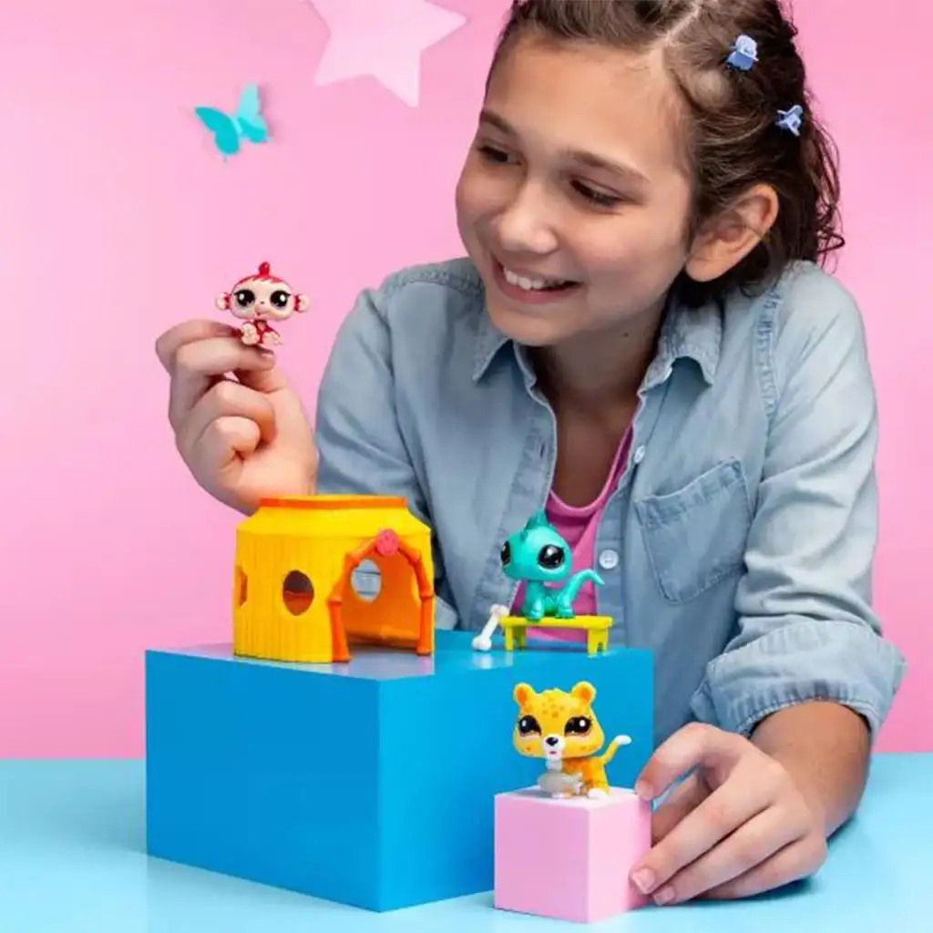 Littlest Pet Shop: комплект с 3 фигурки от 1-ва серия - Джунгла изображение 4