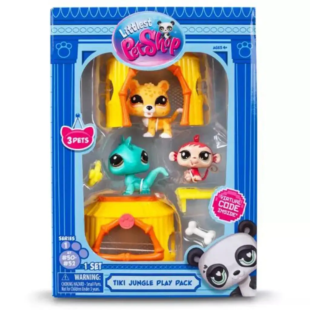 Littlest Pet Shop: комплект с 3 фигурки от 1-ва серия - Джунгла изображение 1