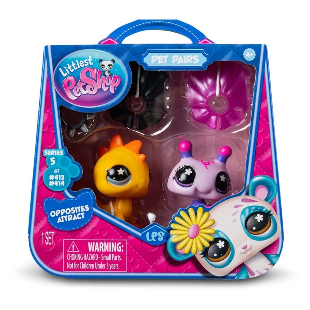 Littlest Pet Shop: Комплект с две фигурки на домашни любимци S5 - Пчеличка и Игуана изображение 1