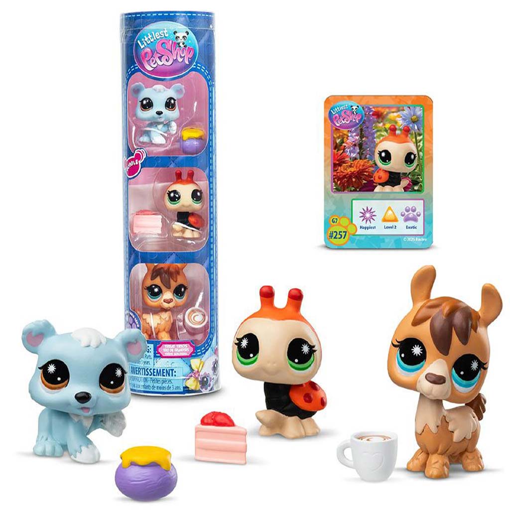 Littlest Pet Shop: Леден熊, калинка, лама 3бр. фигура комплект 4. серия изображение 1