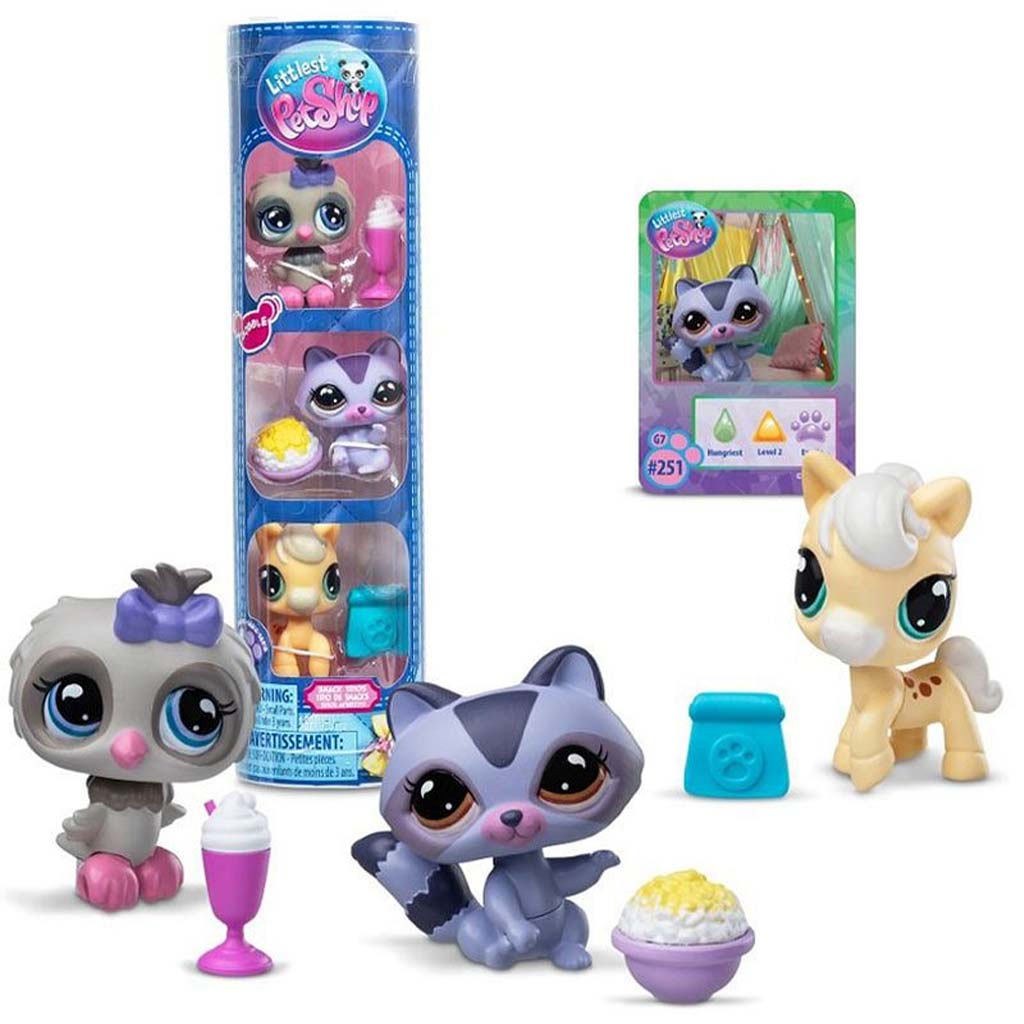 Littlest Pet Shop: Сова, миеща мечка, пони 3-бройна фигурка комплект 4-та серия изображение 1