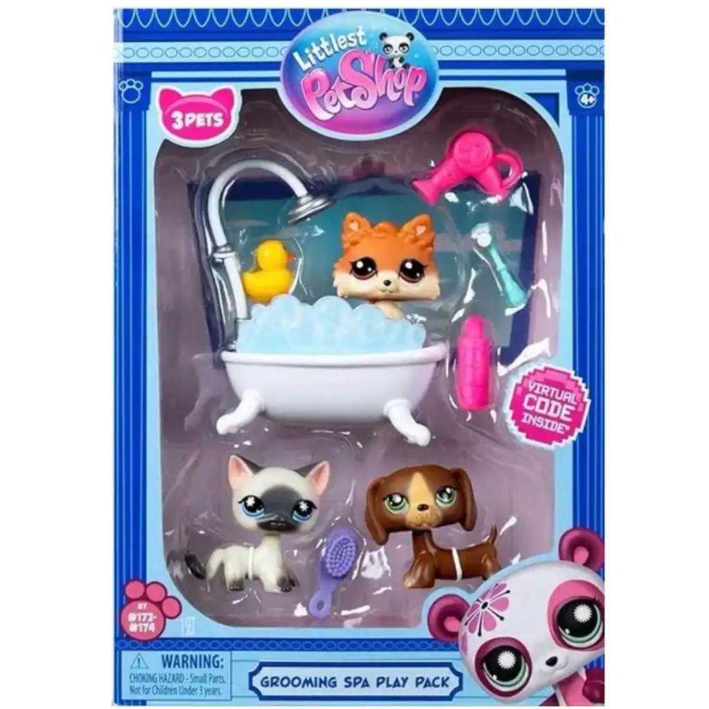 Littlest Pet Shop: Spa 3-бройна фигурка пакет изображение 1