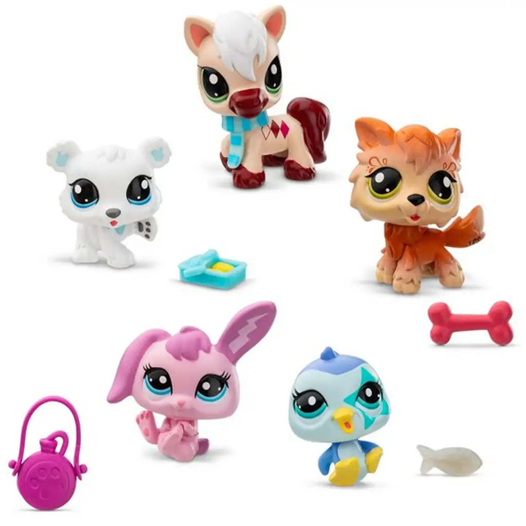 Littlest Pet Shop: Зимни приятели 5бр. фигурен комплект 2-ра серия изображение 2
