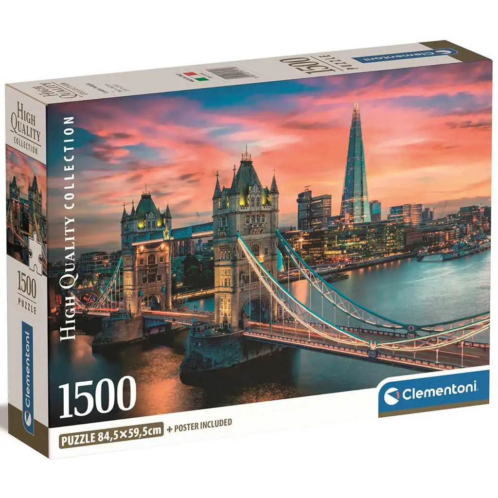 Лондонски залез 1500бр. HQC пъзел 84,5x59,5см - Clementoni изображение 1