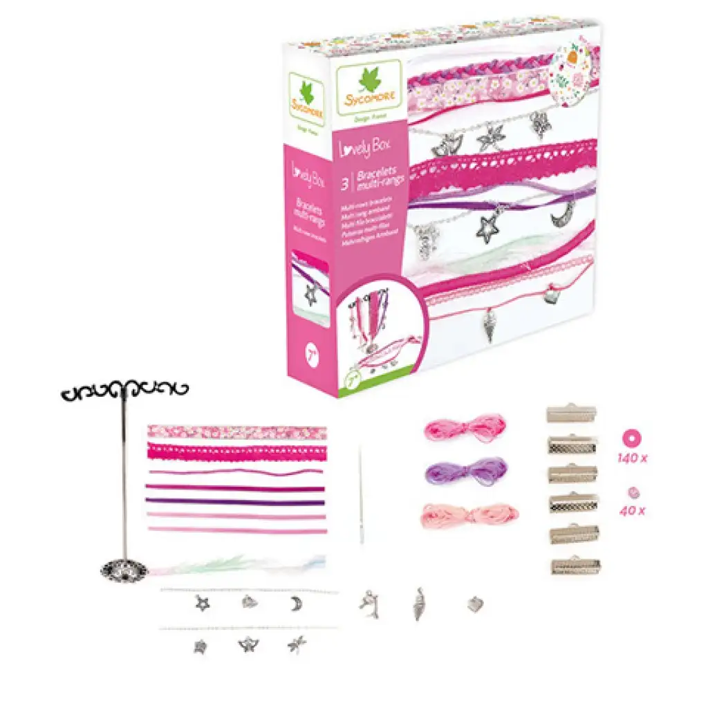 Lovely Box комплект за изработка на гривни 3бр гривни изображение 2