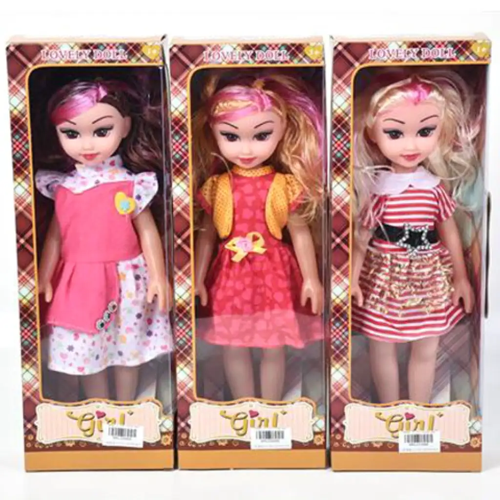 Lovely Doll 36см модна кукла с розов мелир в три различни варианта с звукови ефекти 1бр изображение 1
