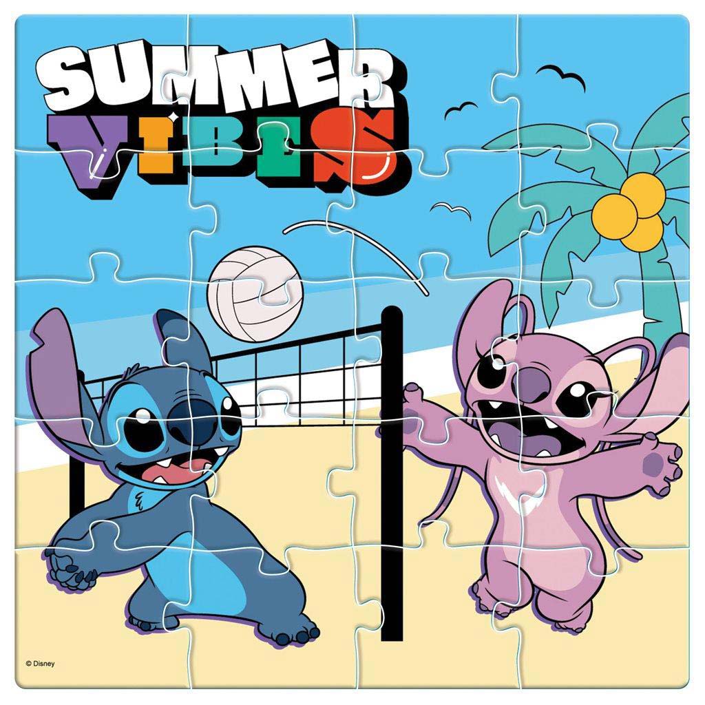 Луна: Disney Lilo и Stitch мотивиран 3x20бр. магнитен пъзел изображение 4