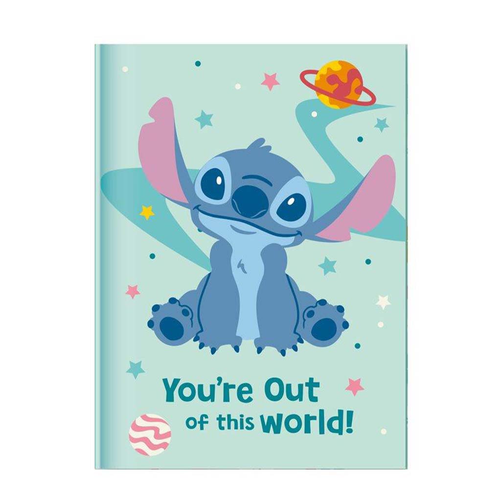 Луна: Disney Stitch Тайния дневник с катинар и пом-пом химикал 12x18см 60 страници изображение 2