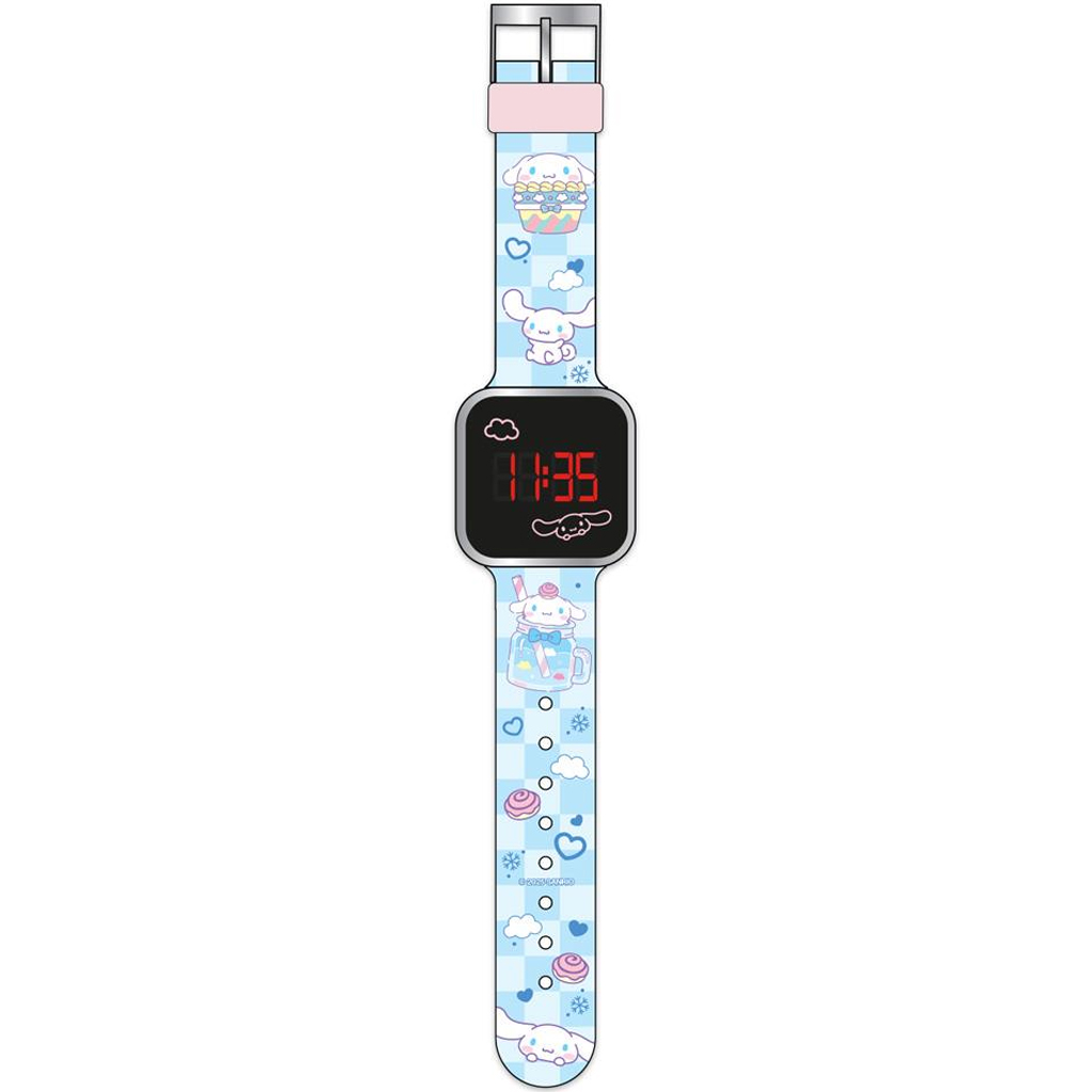 Луна: Hello Kitty Cinnamoroll LED часовник изображение 2