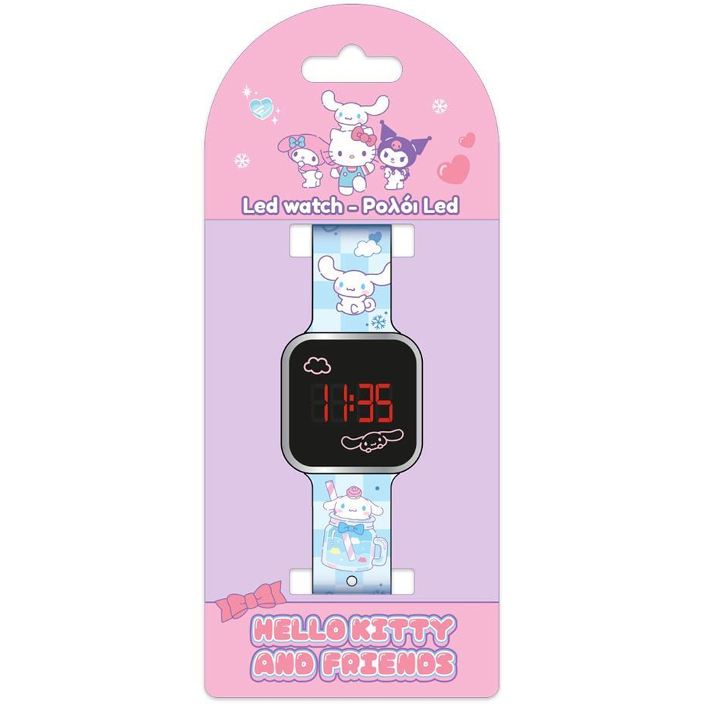Луна: Hello Kitty Cinnamoroll LED часовник изображение 1