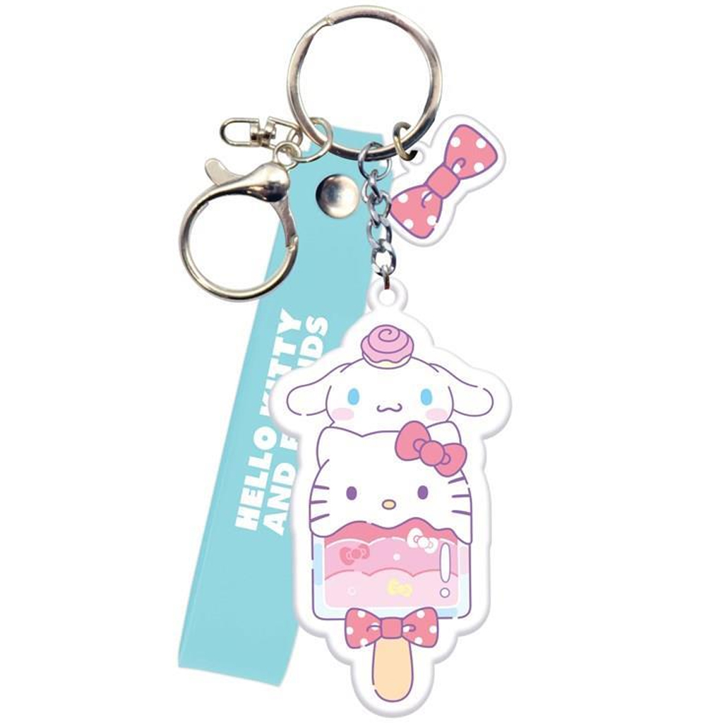 Луна: Hello Kitty и Cinnamoroll ключодържател изображение 1