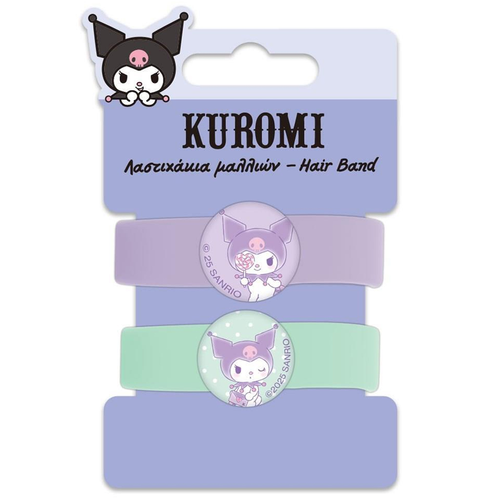 Луна: Kuromi 2бр. комплект за ластици за коса изображение 1