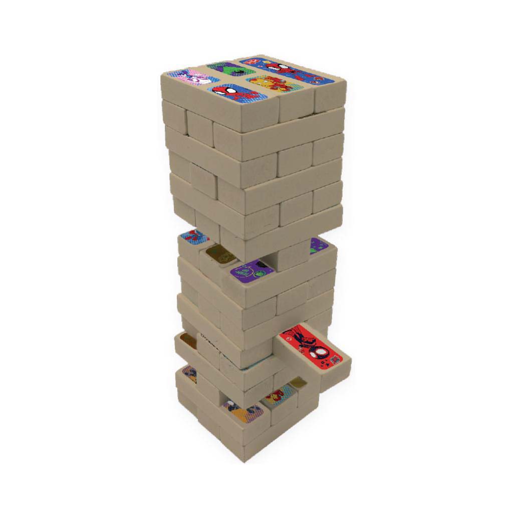 Луна: Marvel Spidey 3в1 настолна игра - Jenga, Домино и Игра с памет изображение 2