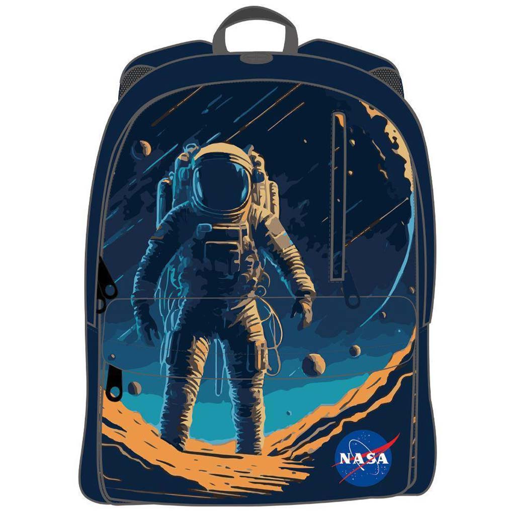 Луна: Мек отбор NASA закръглен ранец, раница 32x17x42cm изображение 1