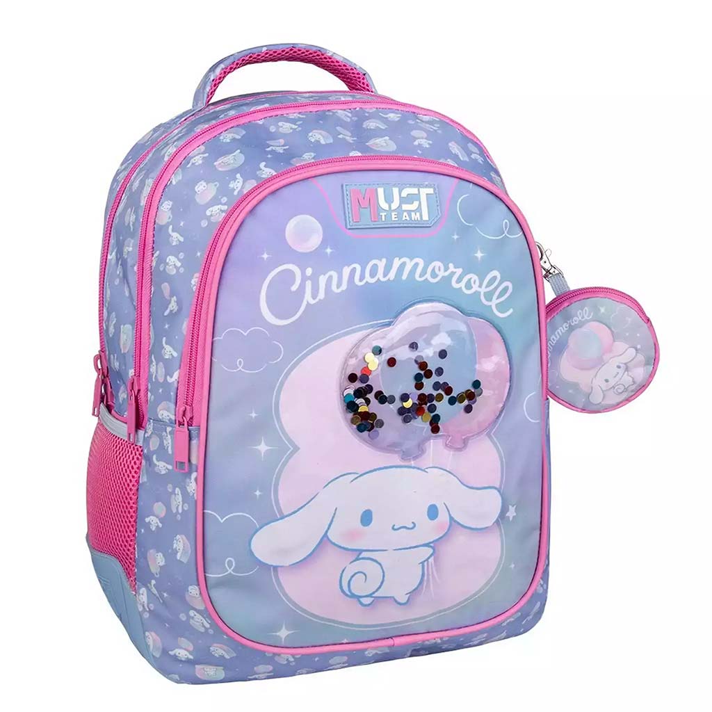 Луна: Must Team Cinnamoroll балони закръглени 3 отделения училищна чанта, раница 32x18x43cm изображение 1