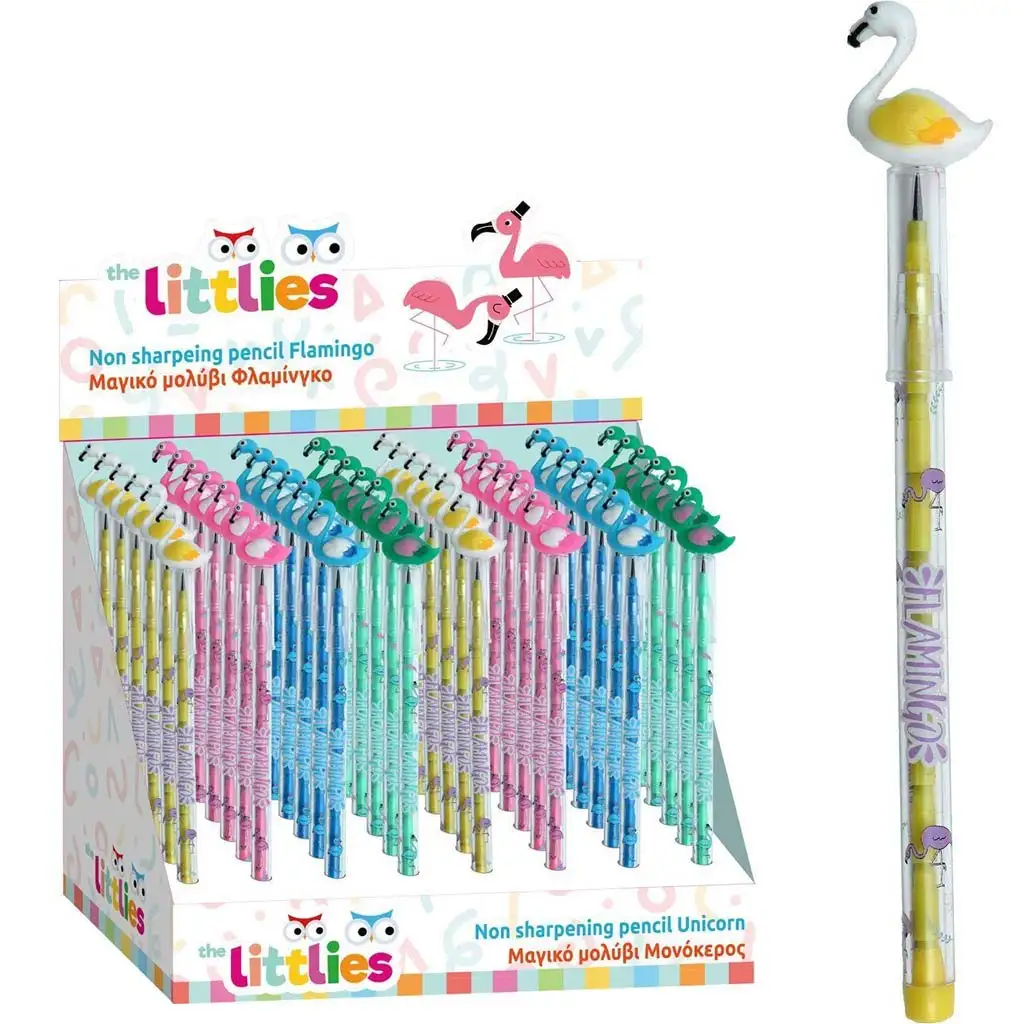 Луна: The Littlies с плъзгаща се графитна молив с фламинго – 1 бр. изображение 1