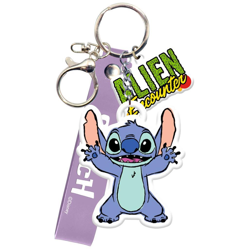 Луна: Усмихнат Stitch ключодържател фигура изображение 1
