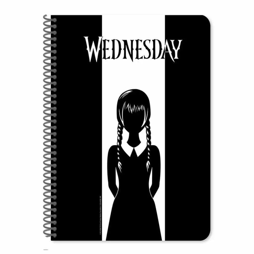 Луна: Wednesday линиран спирален тетрадка A/4 60 страници в два варианта 1бр изображение 2