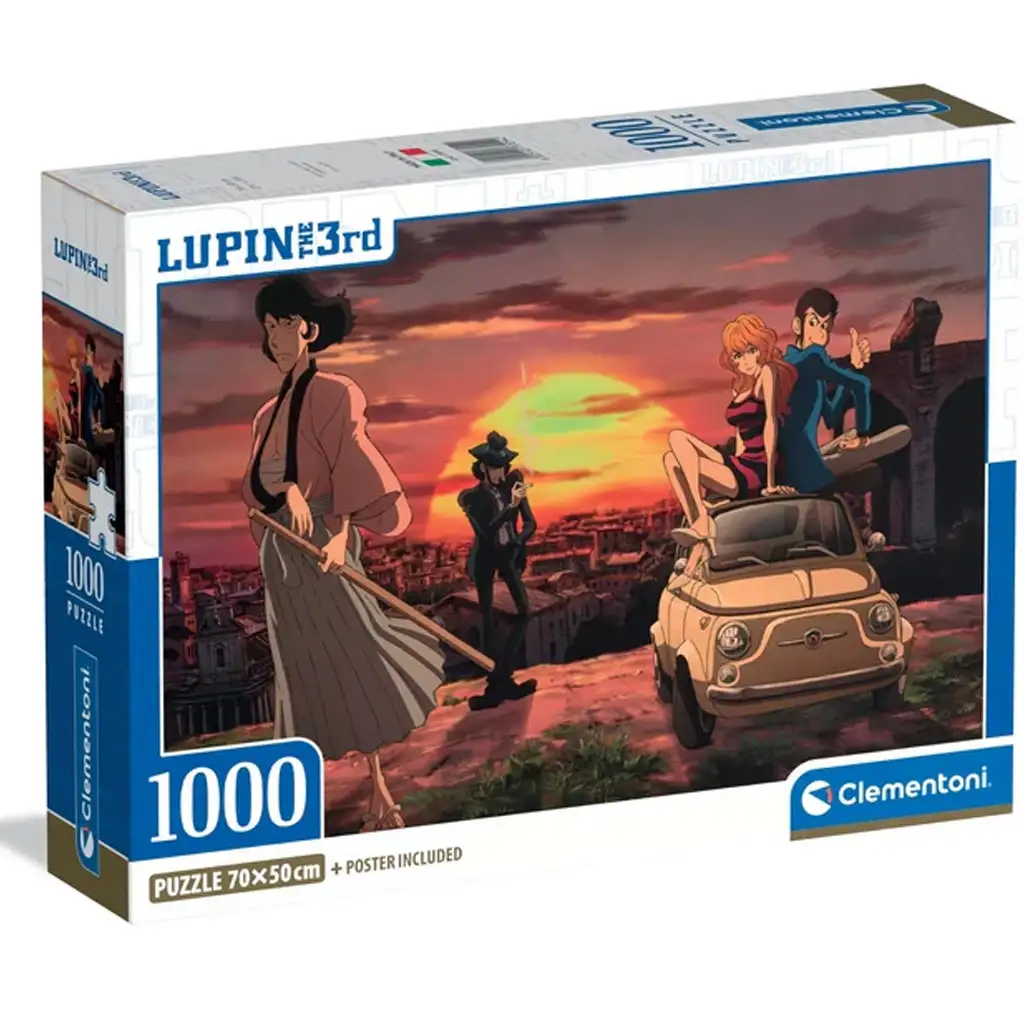 Lupin the 3rd - Италианска работа 1000 части пъзел - Clementoni изображение 1