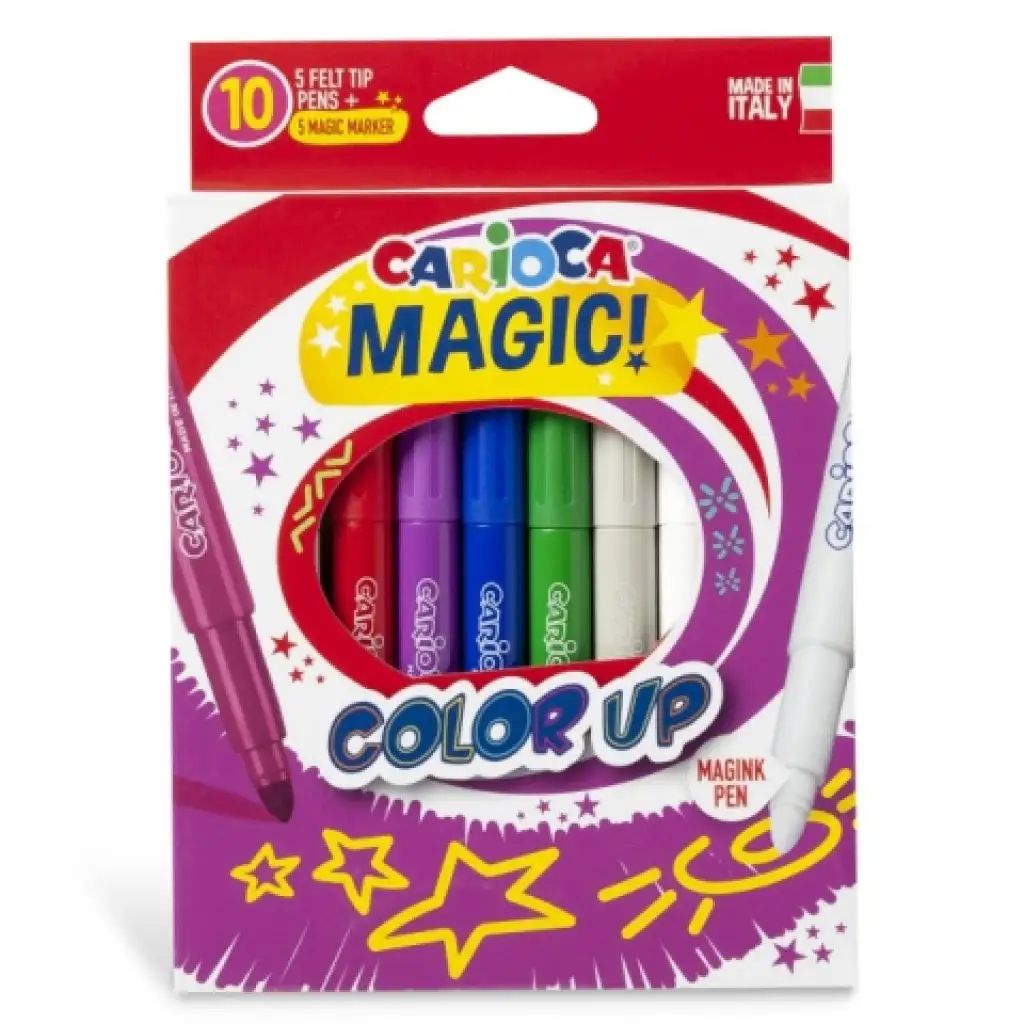 Magic Color Up 10бр. цветни флумастери комплект - Carioca изображение 1
