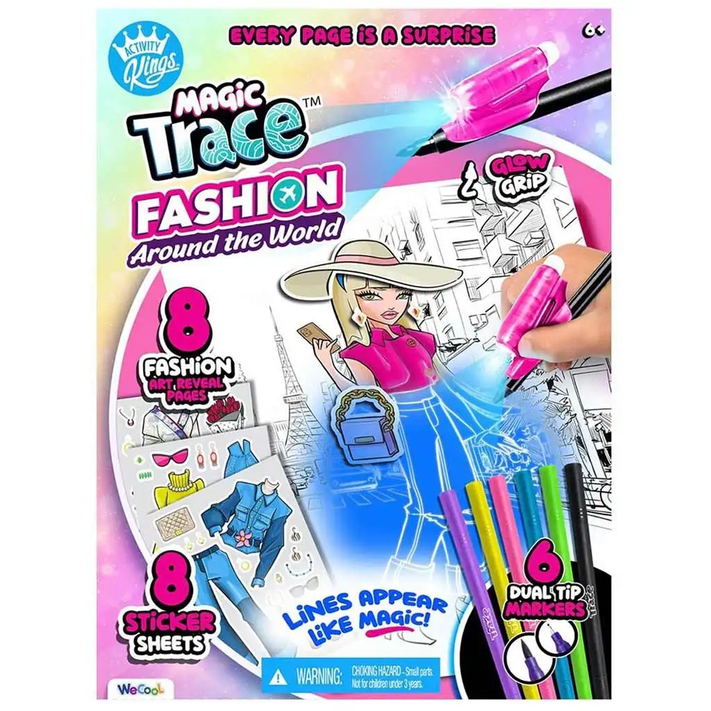 Magic Trace студио: Блестящо рисуване - моден комплект за начинаещи изображение 1