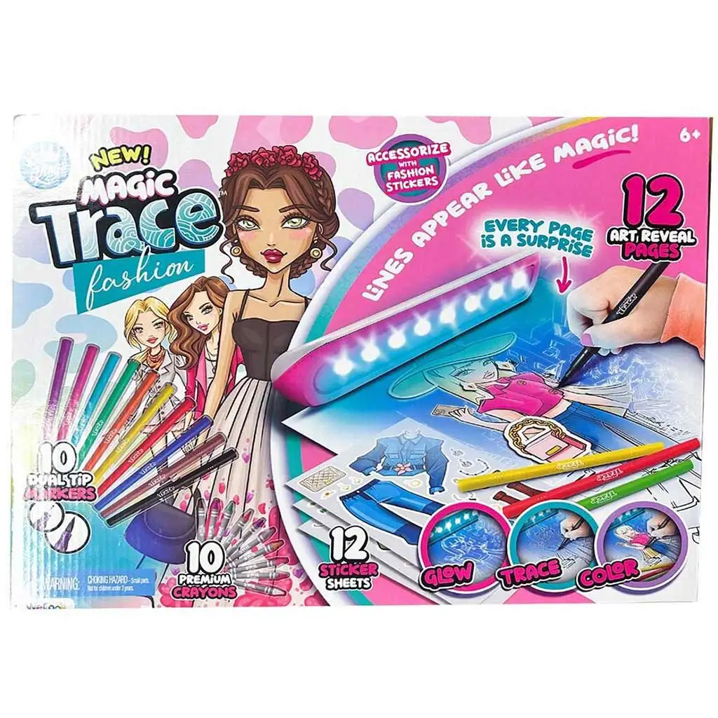 Magic Trace студио: Блестящо рисуване - моден креативен комплект изображение 3