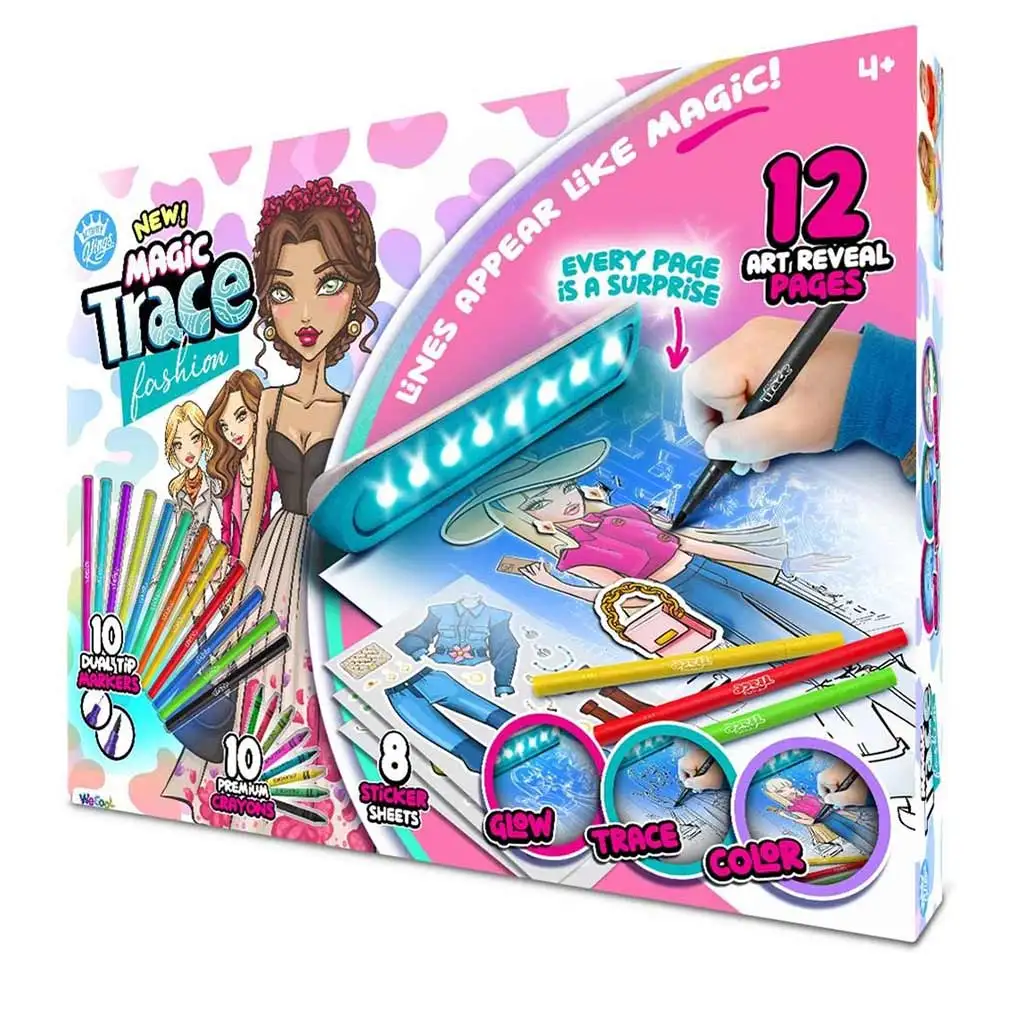 Magic Trace студио: Блестящо рисуване - моден креативен комплект изображение 4