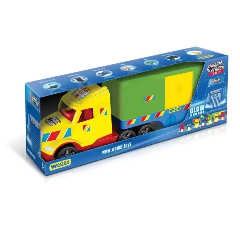 Magic Truck Basic: Камион с ремарке и светлини 80см - Wader изображение 1
