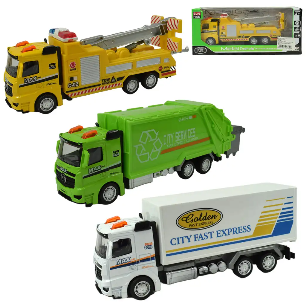 Magic Truck: Камион с въртящи се колела в различни варианти 20см 1бр изображение 1