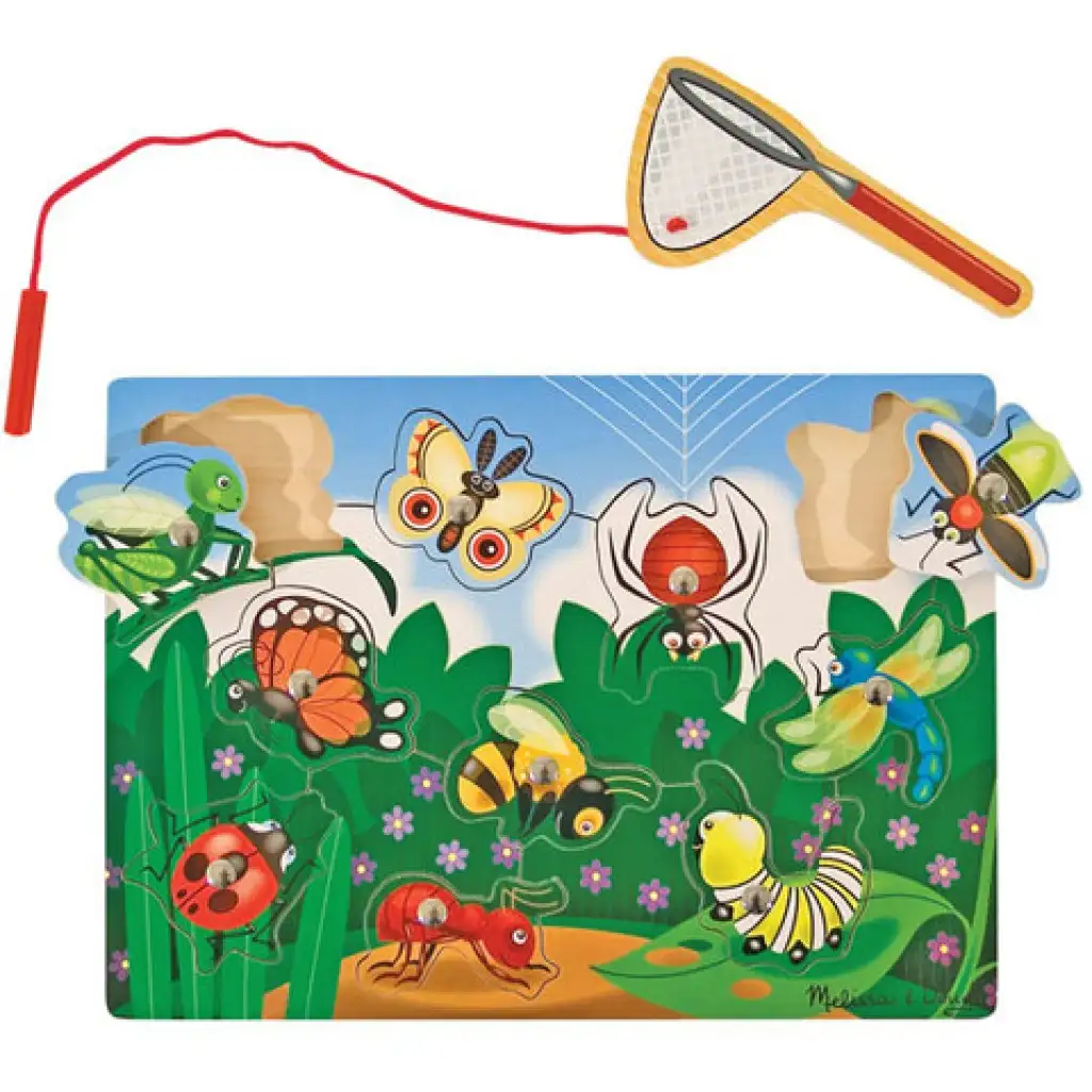 Магнитна мрежа за пеперуди от дърво за развитие на умения - Melissa & Doug изображение 1