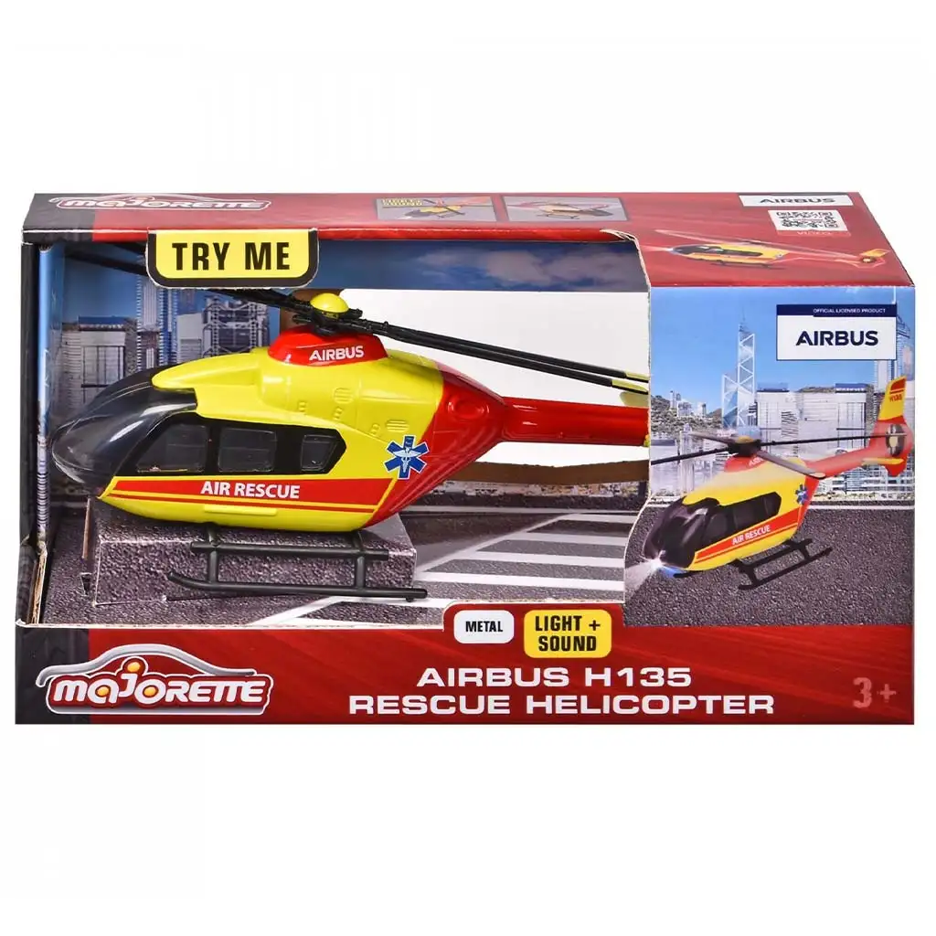 Majorette: Airbus H135 спасителен хеликоптер с светлини и звуци - Simba Toys изображение 1