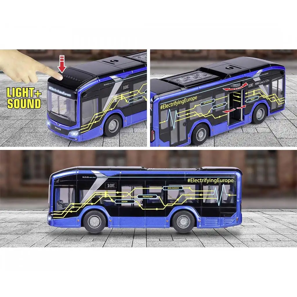 Majorette: автобус MAN Lion's City 10E със светлина и звук - Simba Toys изображение 3