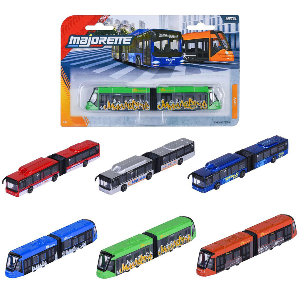 Majorette: Градски автобус MAN или трамвай Avenio 1бр - Simba Toys изображение 1