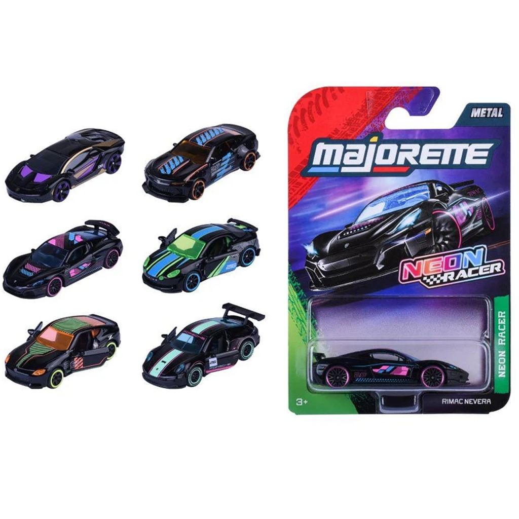 Majorette: Неонов състезателен автомобил 1/64 1бр - Simba Toys изображение 1