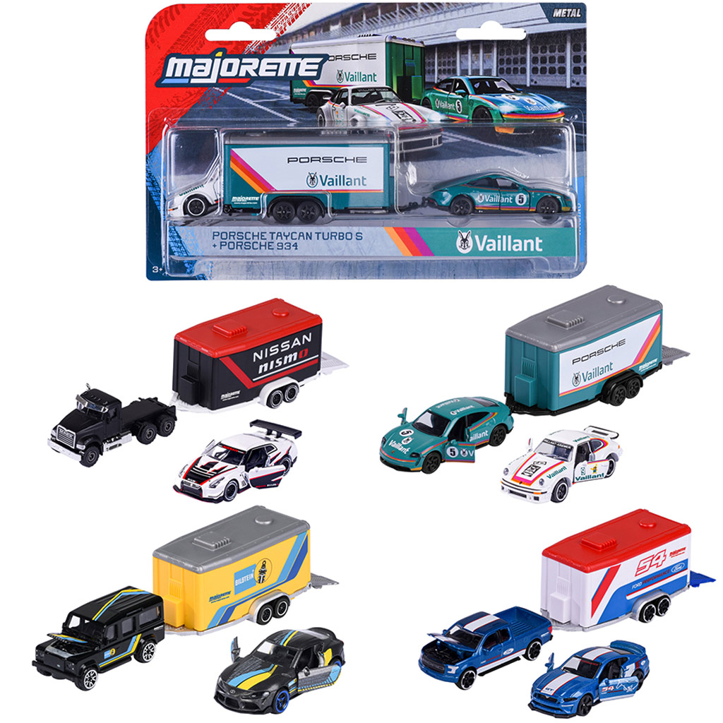 Majorette: Racing Deluxe малка кола с ремарке в различни варианти 1бр - Simba Toys изображение 1