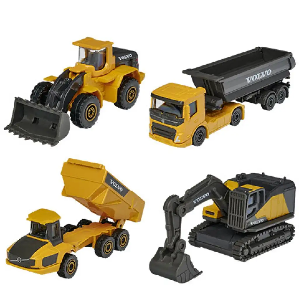Majorette - Volvo Edition строителни машини 4бр. комплект - Simba Toys изображение 2