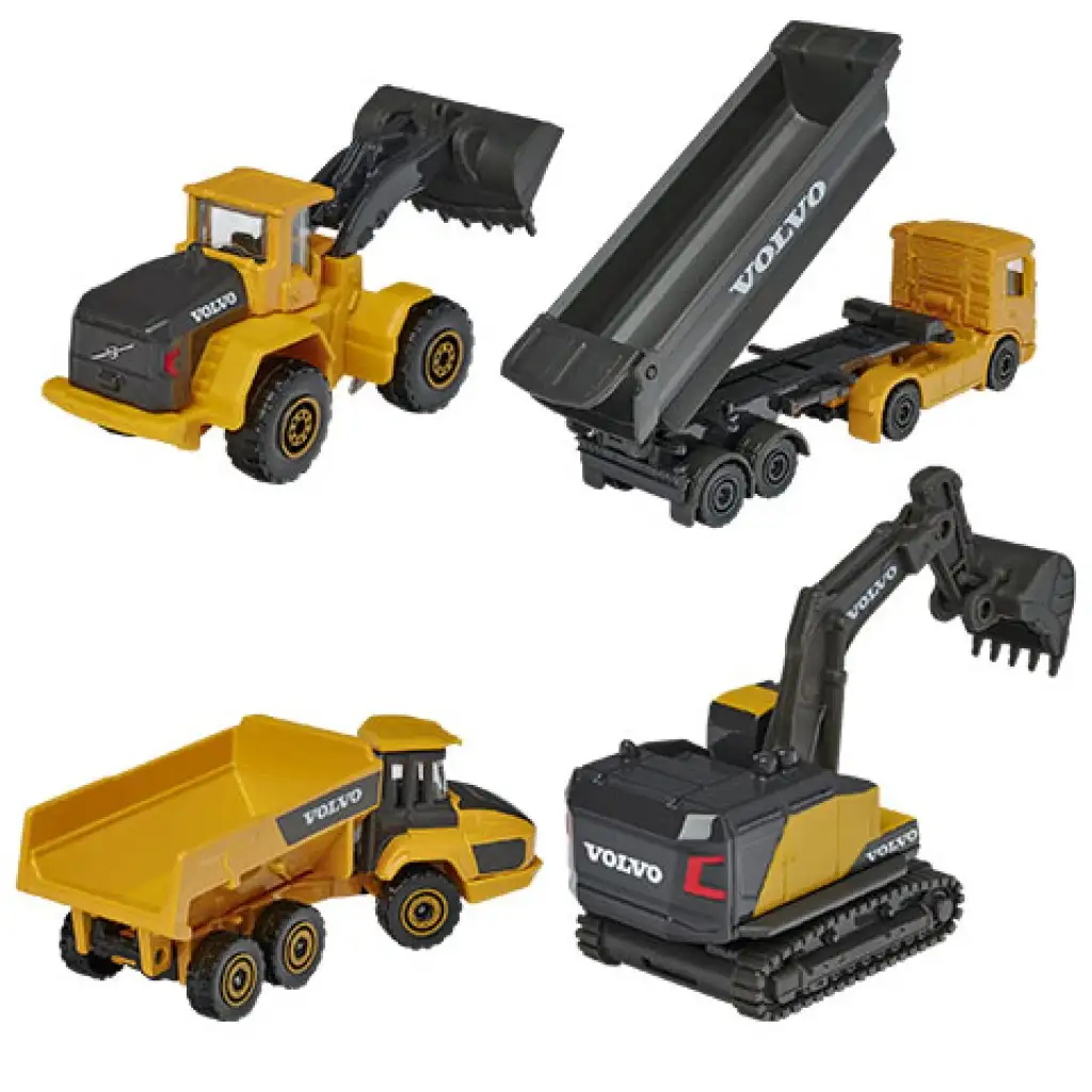 Majorette - Volvo Edition строителни машини 4бр. комплект - Simba Toys изображение 3