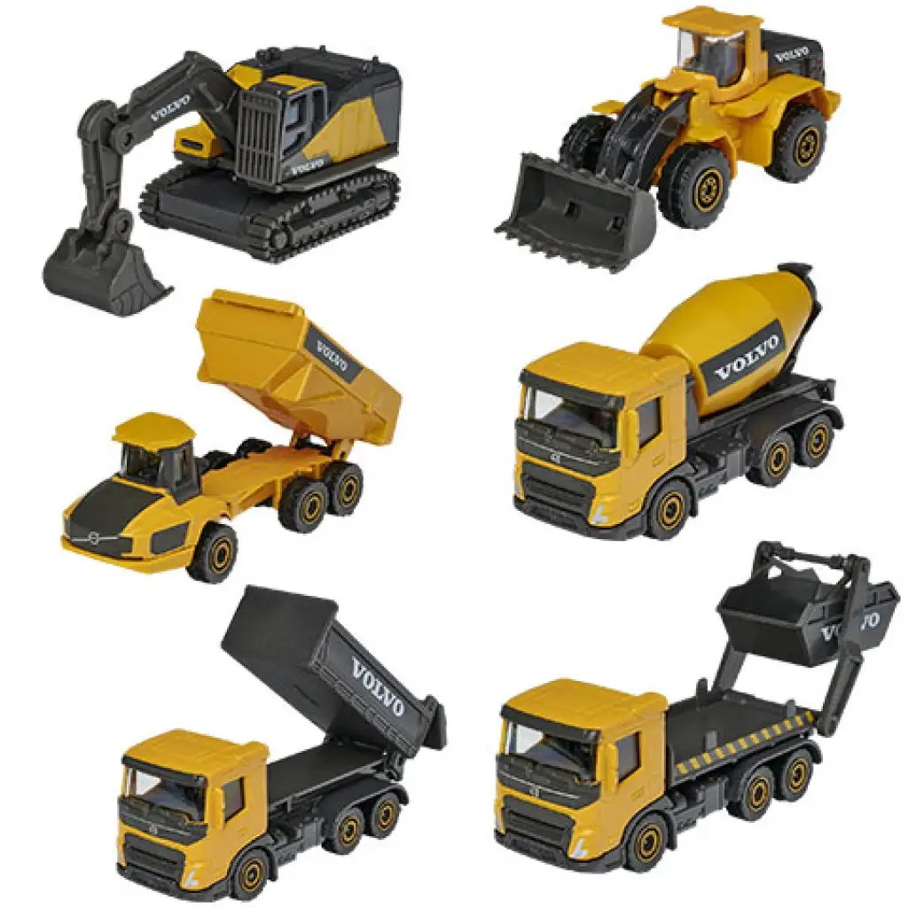 Majorette - Volvo Edition строителни машини в различни варианти - Simba Toys изображение 2