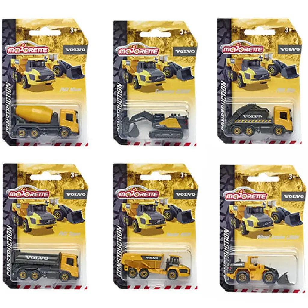 Majorette - Volvo Edition строителни машини в различни варианти - Simba Toys изображение 1