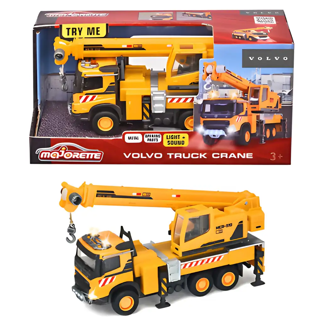 Majorette: Volvo кран за товарни автомобили с светлина и звук 22 см - Simba Toys изображение 1