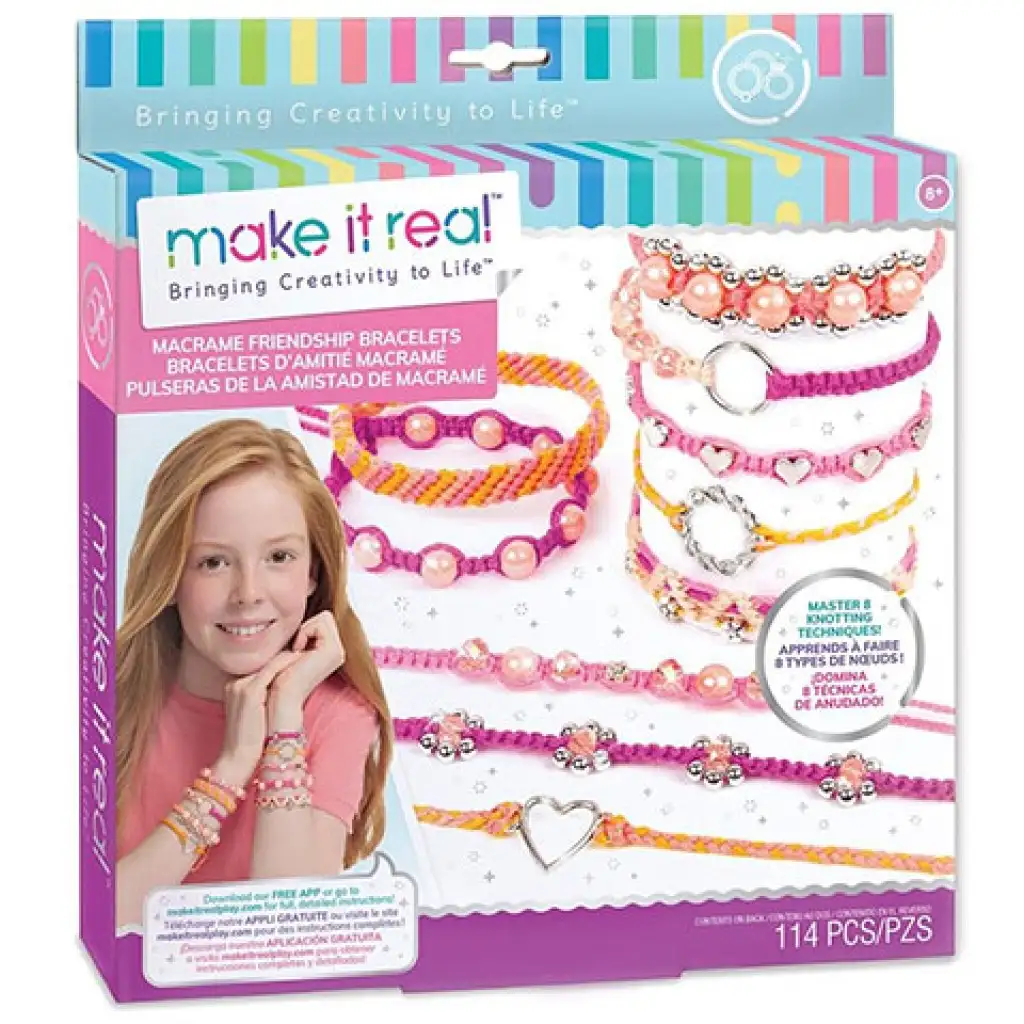 Make It Real изработка на бижута, макраме гривни за приятелство изображение 1