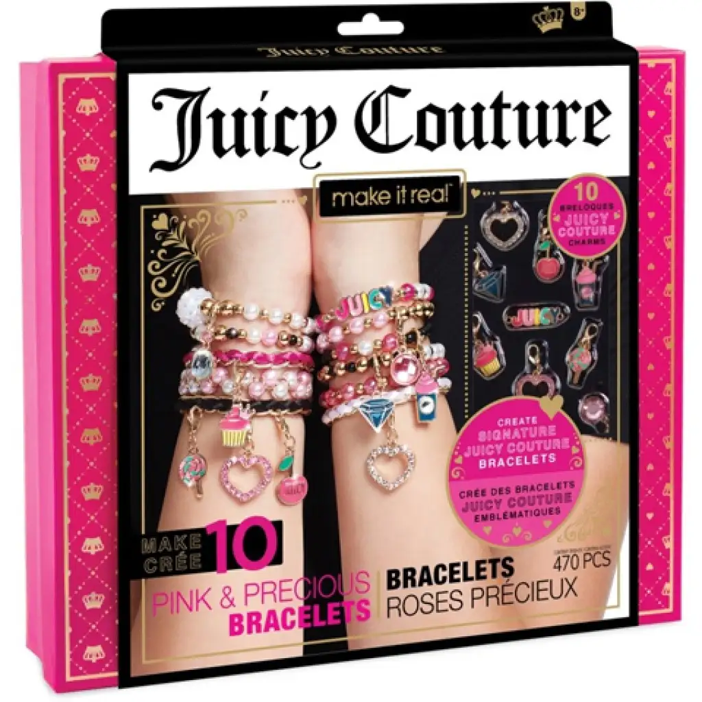 Make It Real: Juicy Couture розов и блестящ комплект за изработка на бижута изображение 1