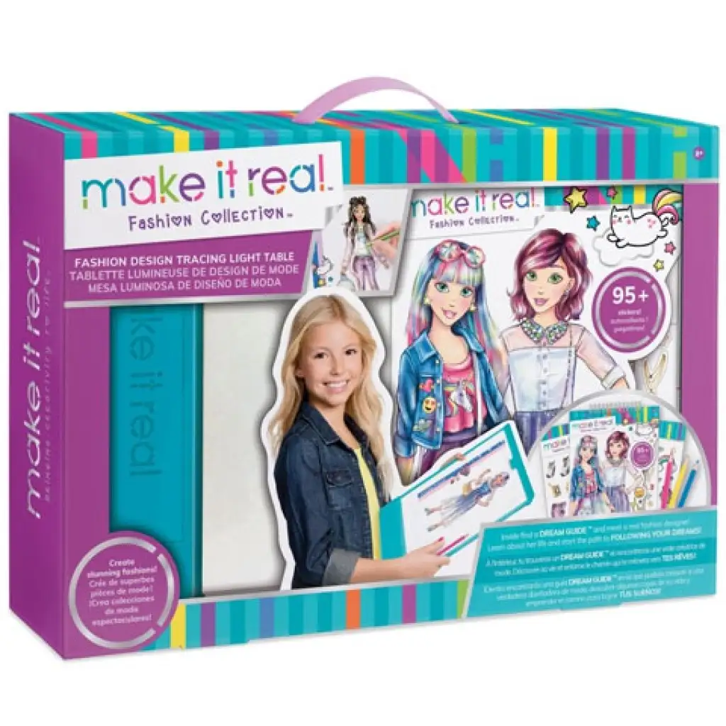 Make it Real: Мега комплект за моден дизайнер с осветена дъска и аксесоари изображение 1