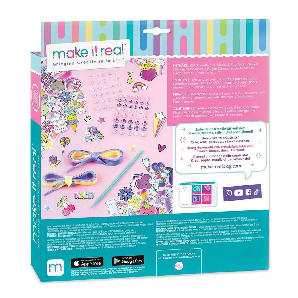Make It Real: Sticker Chic Декорация за обувки - Модата на дъгата изображение 2
