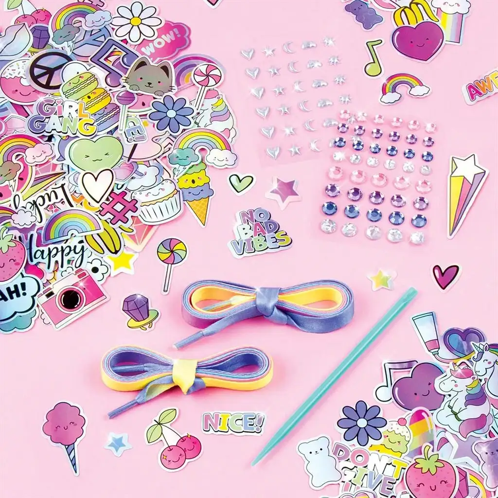 Make It Real: Sticker Chic Декорация за обувки - Модата на дъгата изображение 3