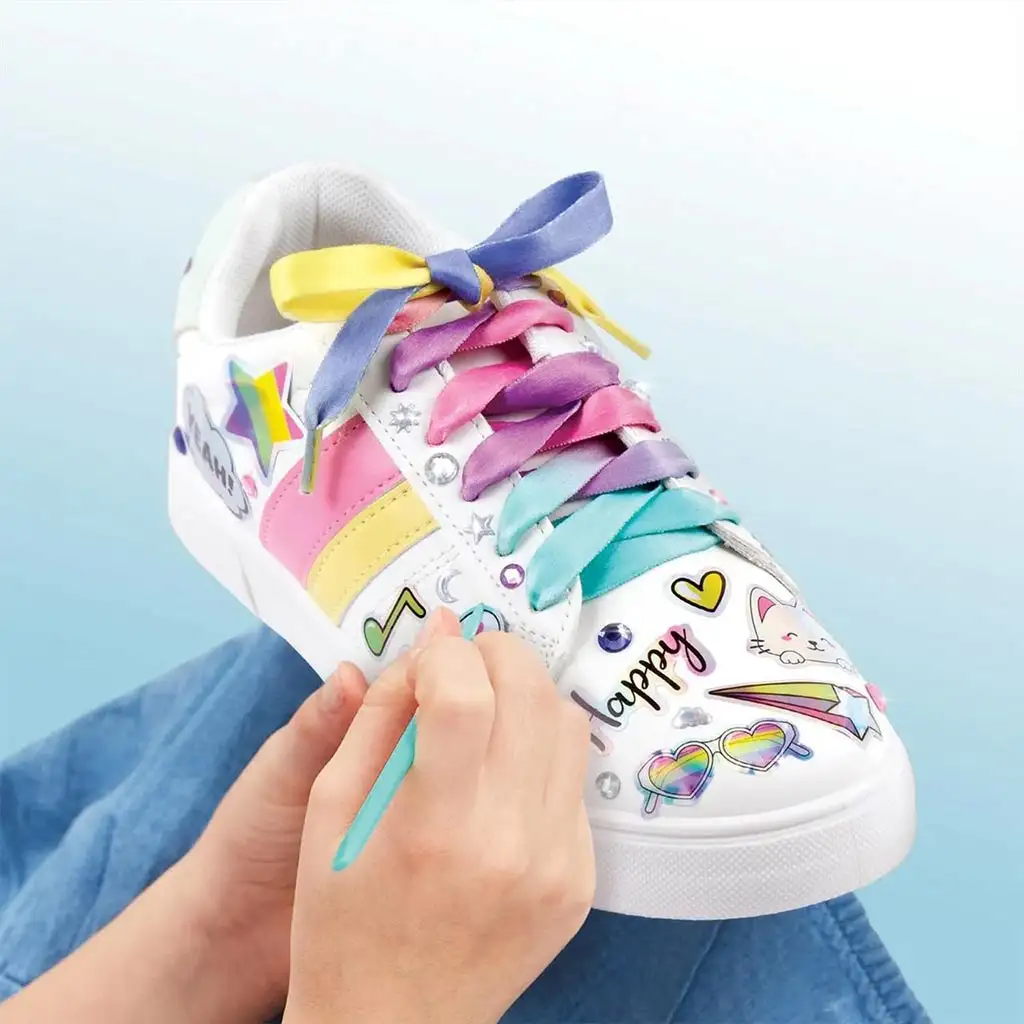 Make It Real: Sticker Chic Декорация за обувки - Модата на дъгата изображение 4