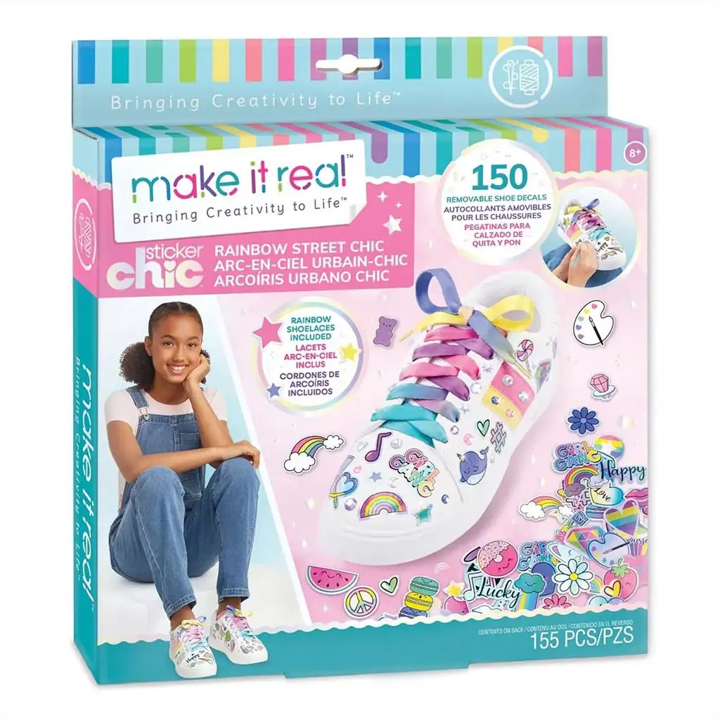 Make It Real: Sticker Chic Декорация за обувки - Модата на дъгата изображение 1