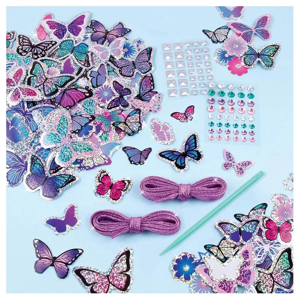 Make It Real: Sticker Chic Декорация за обувки - Пеперуди изображение 4