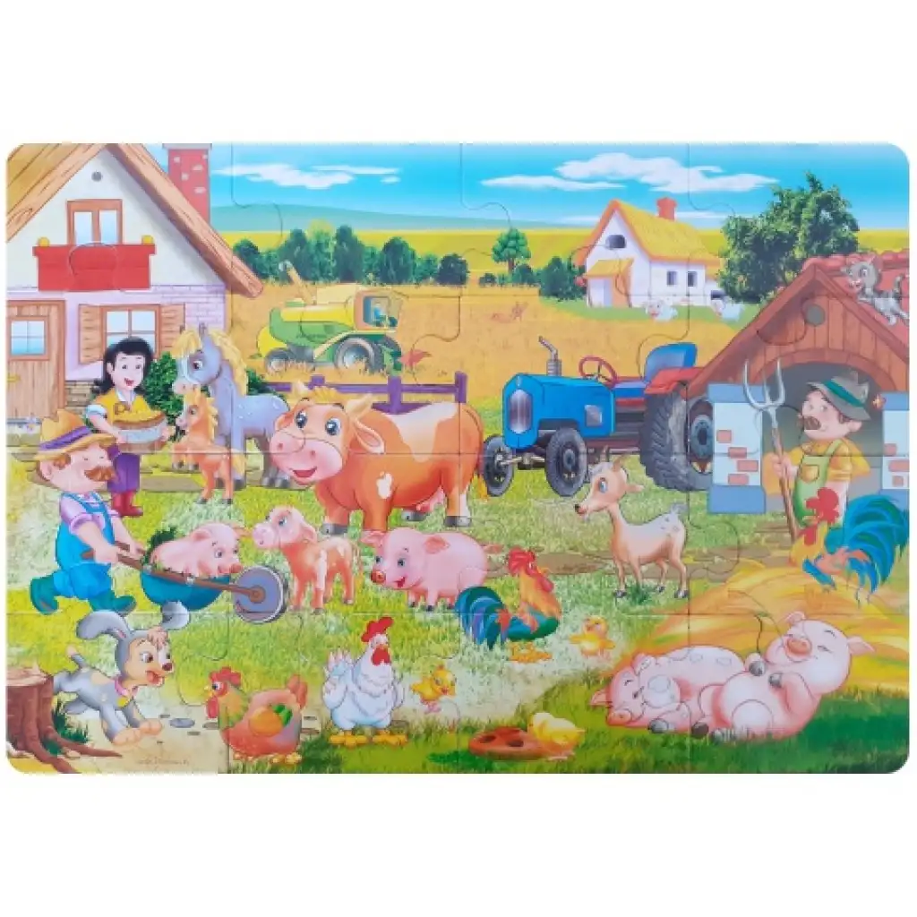 Макси пъзел Ферма с животни - D-Toys изображение 2